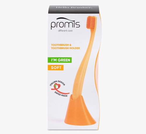 Promis Toothbrush & Holder Combo-pack Orange