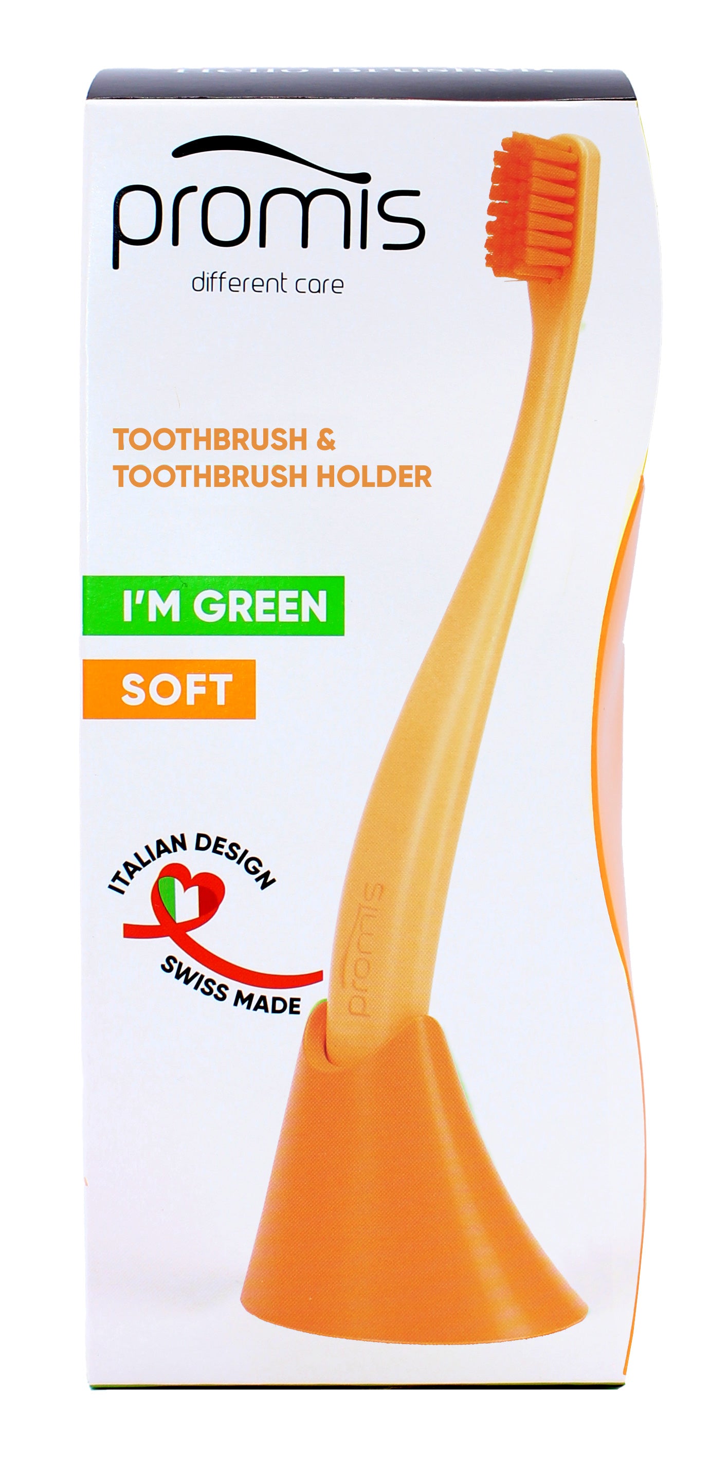 Promis Toothbrush & Holder Combo-pack Orange